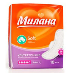 Прокладки "МИЛАНА" Ультра софт супер плюс 10 шт.+ 2 шт. в ПОДАРОК(54)