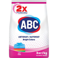 Стиральный порошок "ABC" автомат колор для цветного белья 3 кг.(6)