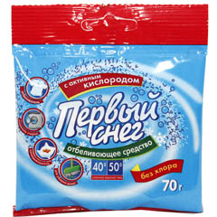 Отбеливатель "ПЕРВЫЙ СНЕГ" пакет 70 гр.(30)