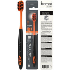 Зубная щетка "BIOMED" с вулканическими минералами жесткая 1 шт.(48)