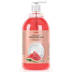 Моющее средство для посуды "KIPNI" сладкий арбуз с дозатором 1 л.(8)