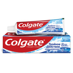 Зубная паста "COLGATE" тройное действие экстра отбеливание 100 мл/154 гр.(48)