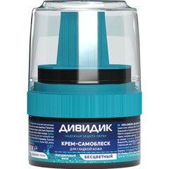 Крем-блеск для обуви "ДИВИДИК" банка бесцветный 55 мл./29-059/(48)