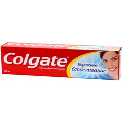 Зубная паста "COLGATE" бережное отбеливание 100 мл/154 гр.(48)