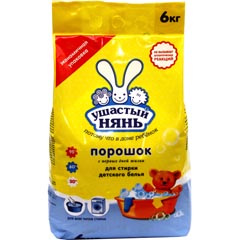 Стиральный порошок "УШАСТЫЙ НЯНЬ" детский с первых дней жизни 6 кг.(3)