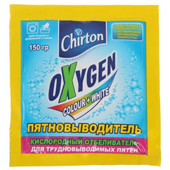 Отбеливатель "CHIRTON" + пятновыводитель кислородный 150 гр.(48)