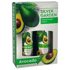 Набор подарочный "SILVER GARDEN АВОКАДО" женский (шампунь 250 мл. + гель для душа 250 мл. ) 1 шт.(7)