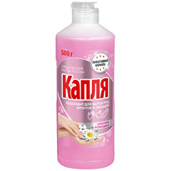 Моющее средство для посуды "КАПЛЯ VOX" нежность рук фито-эффект хлопок и ромашка 500 мл.(15)