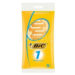 Бритвенный станок "BIC" одноразовый sensitive c 1 лезвием 5 шт.(40)