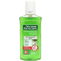 Ополаскиватель полости рта "ЛЕСНОЙ БАЛЬЗАМ" с маслом кедровых орешков и экстрактом шалфея на отваре трав при воспалении 250 мл. 053/580(12)