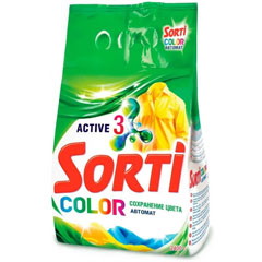Стиральный порошок "SORTI" автомат колор пакет 2400 гр.(4)