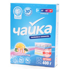 Стиральный порошок "ЧАЙКА" автомат 3 в 1 400 гр.(18)