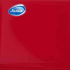 Салфетки бумажные "ЛИЛИЯ" 33*33 см красный  2-х сл. 20 шт.(15)