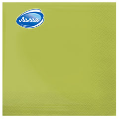 Салфетки бумажные "ЛИЛИЯ" 33*33 см салатовый  2-х сл. 20 шт.(15)