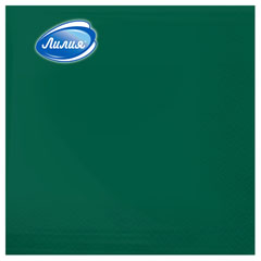 Салфетки бумажные "ЛИЛИЯ" 33*33 см зеленый  2-х сл. 20 шт.(15)