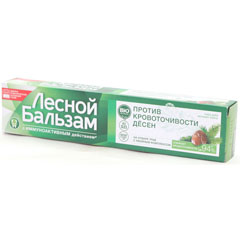 Зубная паста "ЛЕСНОЙ БАЛЬЗАМ" при кровоточивости десен с корой дуба и экстрактом пихты 75 мл.490/383/903(12)