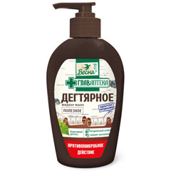 Мыло жидкое "ВЕСНА ГЛАВАПТЕКА" дегтярное 280 гр.(15)