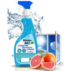 Моющее средство для стекол "MISTER DEZ" грейпфрут с курком 500 мл.(20)