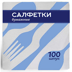 Салфетки бумажные "ЛИЛИЯ" 24*24 см ромашка 100 шт.(42)