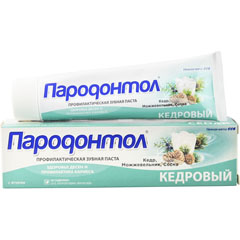 Зубная паста "ПАРОДОНТОЛ" кедровый 124 гр.(24)