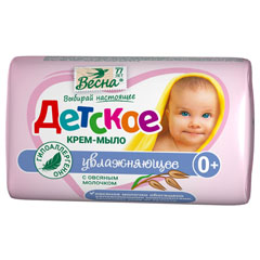 Мыло-крем "ДЕТСКОЕ" увлажняющее с овсяным молочком 90 гр.(72)