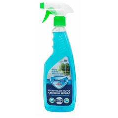 Моющее средство для стекол "ОКНОЛЬ" и зеркал с нашатырным спиртом курок 500 мл.(16)