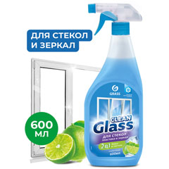 Моющее средство для стекол "GRASS" Clean Glass голубая лагуна курок 600 мл.(8)