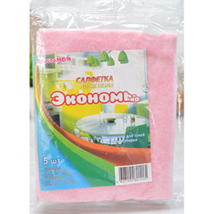 Салфетка "PROSTOMOY" вискозная экономка 25*30 5 шт.(30)