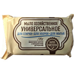 Мыло хозяйственное "ЗАЛОГ ЧИСТОТЫ" 72% универсальное 170 гр.(36)