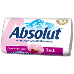 Мыло туалетное "ABSOLUT CREAM" 2 в 1 антибактериальное дикая орхидея 90 гр.(72)
