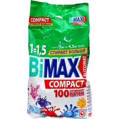 Стиральный порошок "BIMAX" compact автомат 100 Пятен 3000 гр.(4)