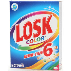 Стиральный порошок "LOSK ACTIVE 6" автомат колор 450 гр.(24)