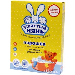 Стиральный порошок "УШАСТЫЙ НЯНЬ" детский с первых дней жизни 400 гр.(22)