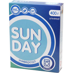 Стиральный порошок "SUNDAY" автомат 400 гр.(18)