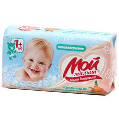 Мыло-крем "МОЙ МАЛЫШ" детское с облепиховым маслом 100 гр.(96)