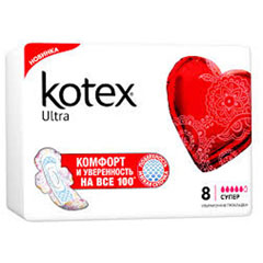 Прокладки "KOTEX" ультра soft супер 8 шт.(10)