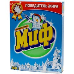Стиральный порошок "МИФ" ручная стирка морозная свежесть 3 в 1 400 гр.(11)
