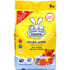 Стиральный порошок "УШАСТЫЙ НЯНЬ" детский с первых дней жизни 9 кг.(2)