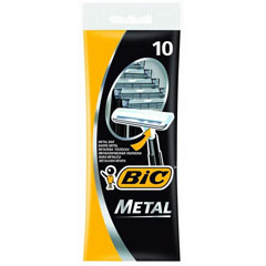 Бритвенный станок "BIC" metal одноразовый c 1 лезвием 10 шт.(20)