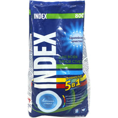 Стиральный порошок "INDEX" универсал 800 гр.(16)