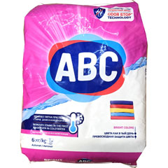 Стиральный порошок "ABC" автомат колор для цветного белья 6 кг.(1)