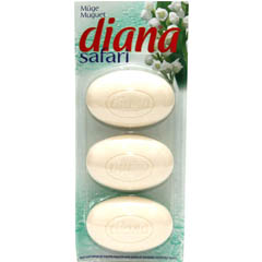 Мыло туалетное "DIANA SAFARI" muguet/ландыш 3x115 345 гр.(20)