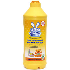 Моющее средство для посуды "УШАСТЫЙ НЯНЬ" гель с ромашкой и алоэ 500 мл.(20)
