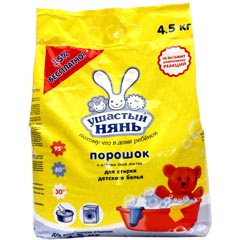 Стиральный порошок "УШАСТЫЙ НЯНЬ" детский с первых дней жизни 4,5 кг.(3)