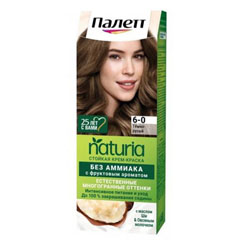 Краска для волос "PALETTE NATURIA" 6-0 темно - русый 1 шт.(10)