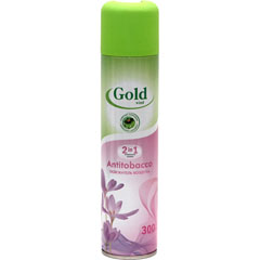Освежитель воздуха "GOLD WIND" antitobacco 300 мл.(12)