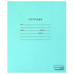 Тетрадь "ПЗБМ" косая линия с полями 12 л.(300)