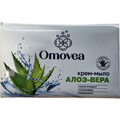 Мыло-крем "OMOVEA" алоэ вера 90 гр.(78)