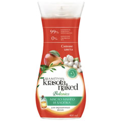 Шампунь "KRASOTA NAKED BOTANICS" Сияние цвета для окрашенных волос 400 мл.(6)