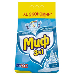 Стиральный порошок "МИФ" автомат морозная свежесть 3 в 1 4.0 кг.(4)